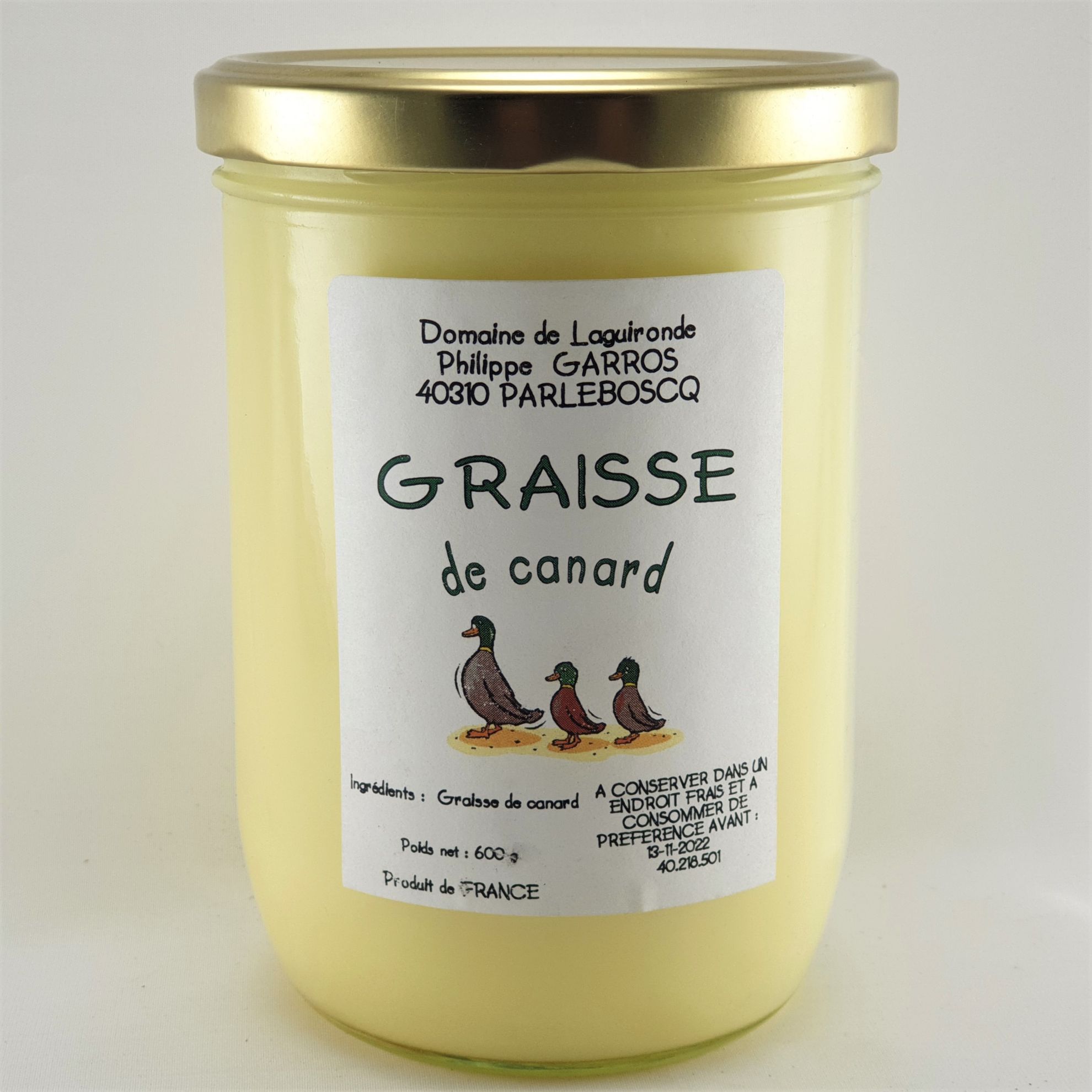 Domaine de Laguironde. Graisse de Canard